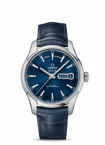 Omega De Ville Hour Vision Master Chronometer Annual Calendar Stainless Steel / Blue 433.33.41.22.03.001 (43333412203001)